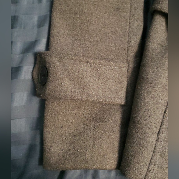 Zara grey coat with belt - Picture 5 of 11